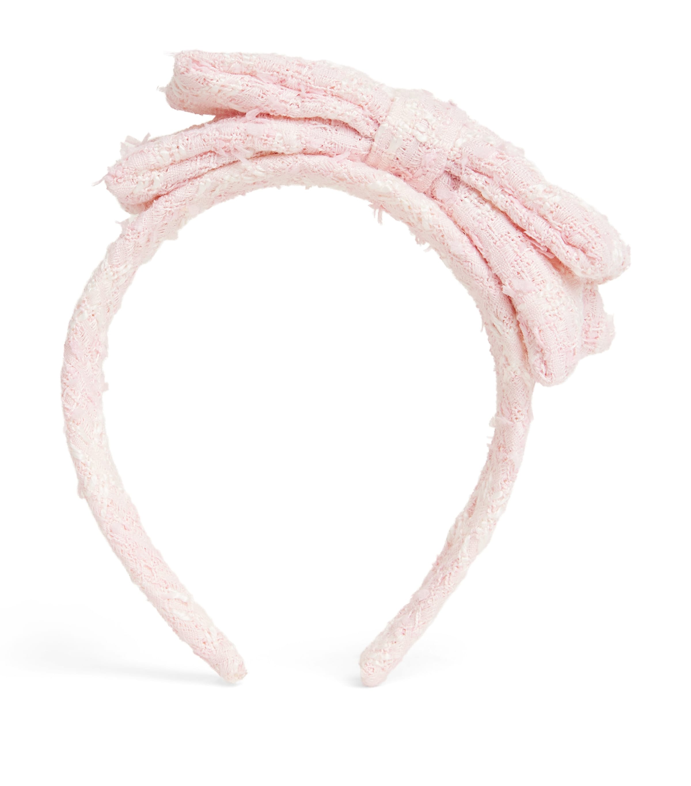 Shop Self-portrait Bouclé Headband In Pink