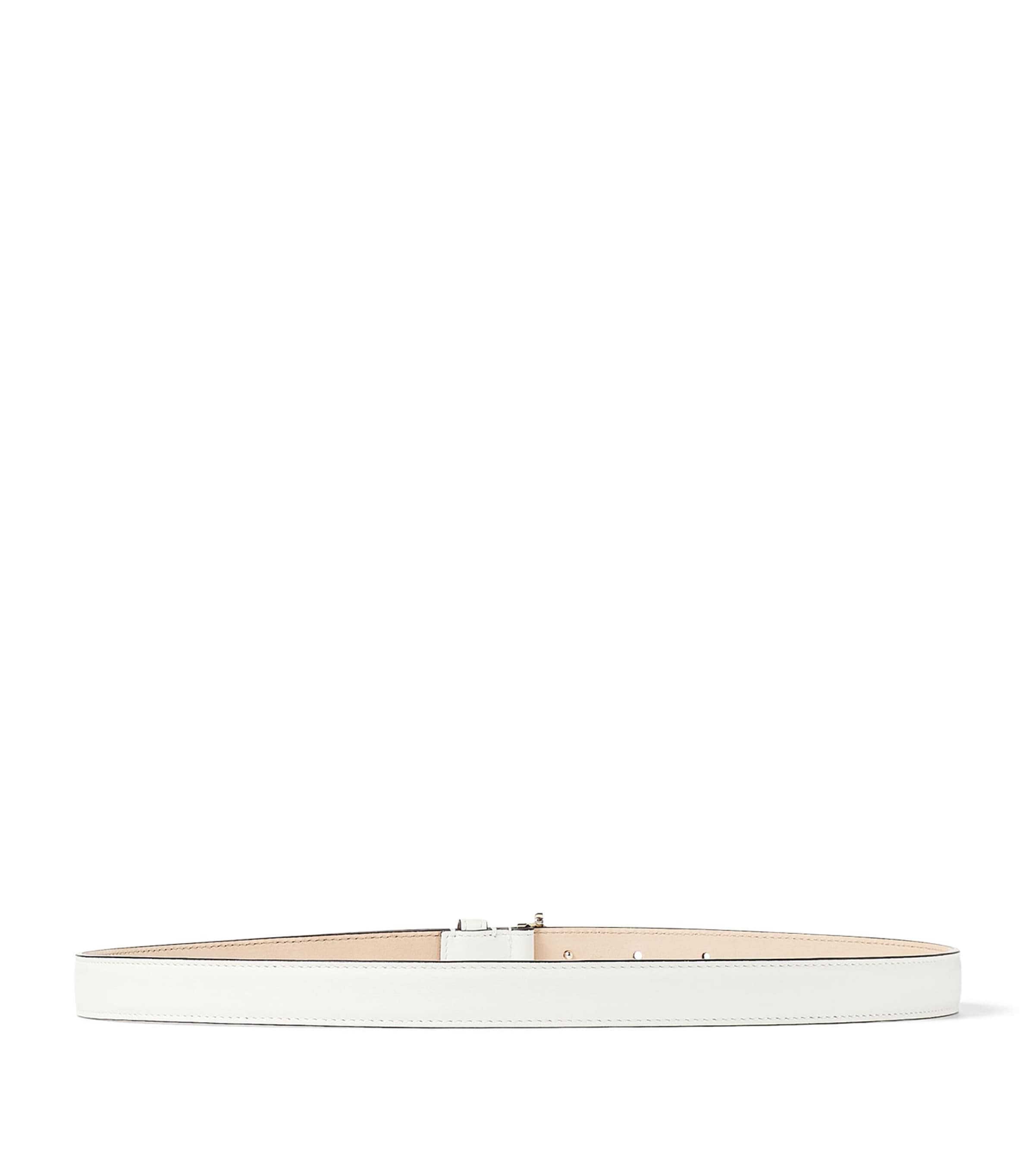 Leather Mini Helina Belt LATTE/LIGHT GOLD Image 2