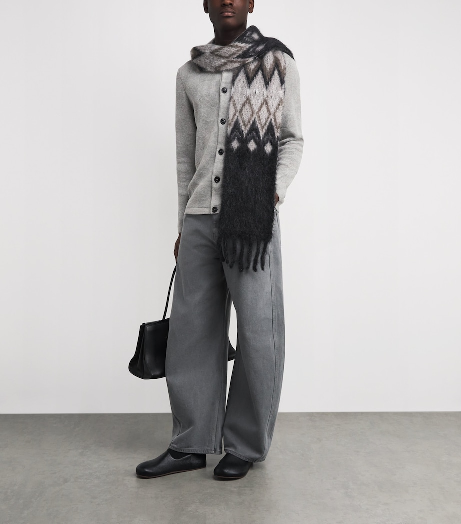 Cotton Falton Cardigan GY52 GREY MARL Image 2