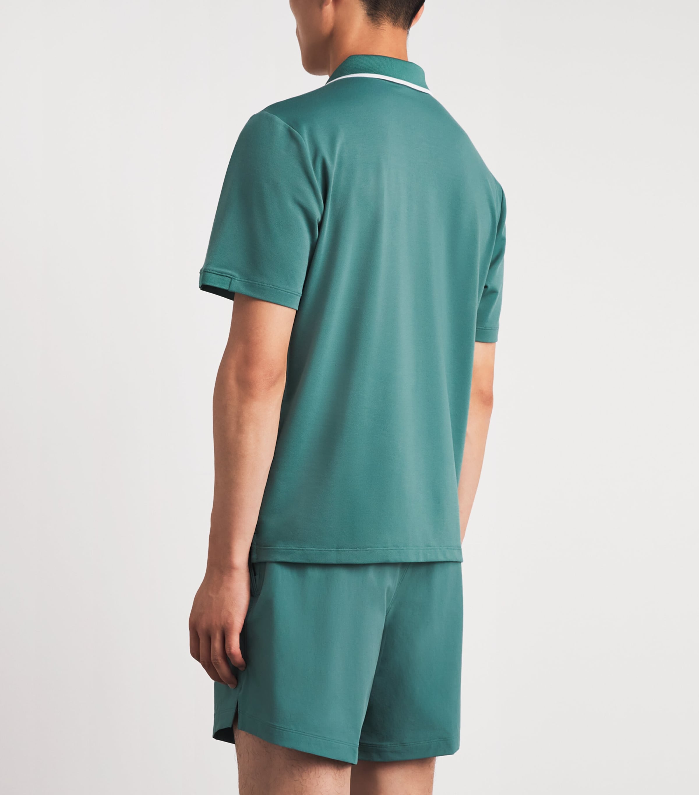 VUORI Mens Embroidered Gamepoint 2.0 Polo Shirt Kcy Dark Cyan Image 5