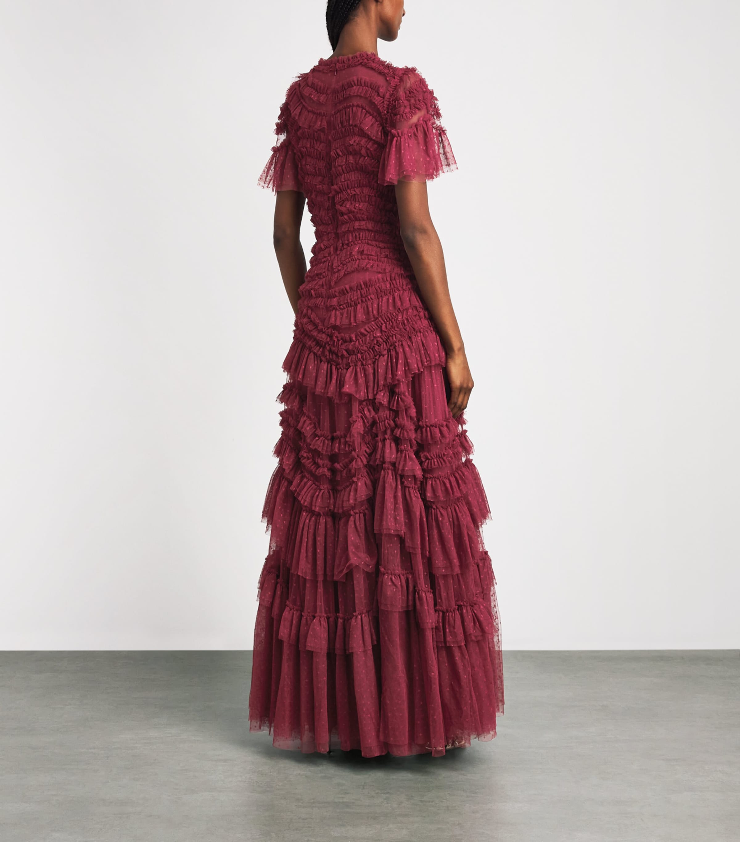 Needle & Thread Womens Wild Rose Gown Garnet Image 4