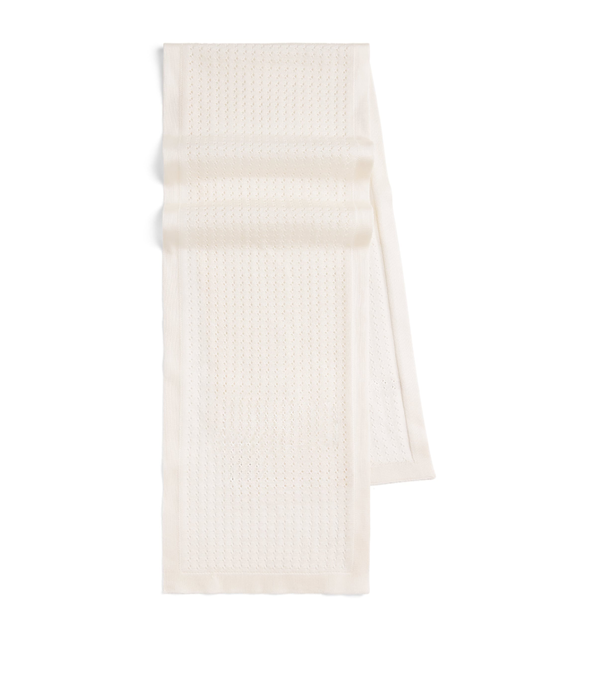 Eleventy Silk Scarf Bianco Image 1