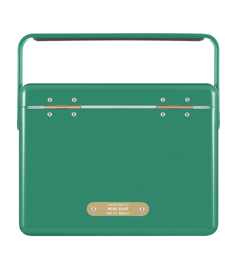 Mini Bar Cooler Box with Leather Sling (4L) GREEN Image 2