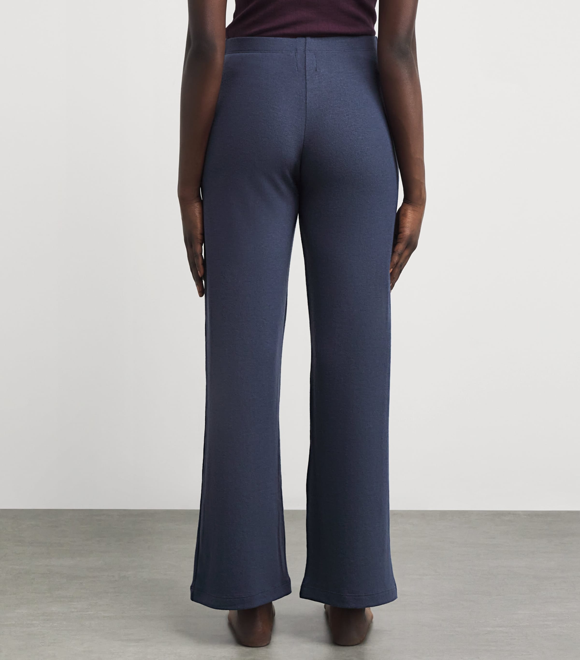 Lauren Wide-Leg Lounge Trousers MARINE Image 4