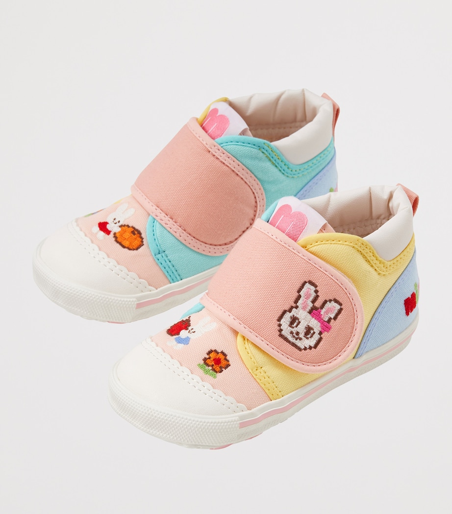 Miki House Canvas Embroidered Velcro Sneakers Image 2