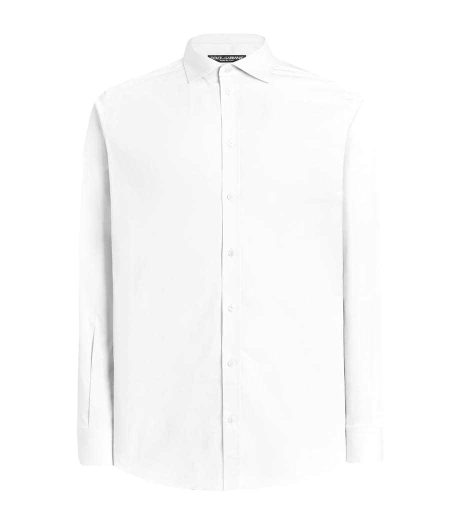 Dolce&Gabbana Mens Cotton-Blend Shirt Optical White Image 1