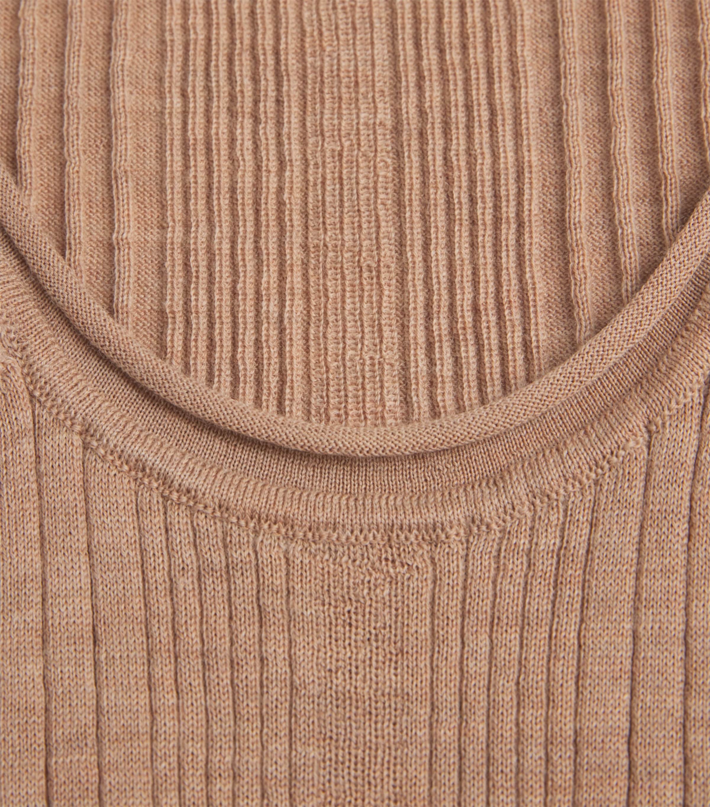 Merino Wool Birke Tank Top N1065 DARK KHAKI Image 5