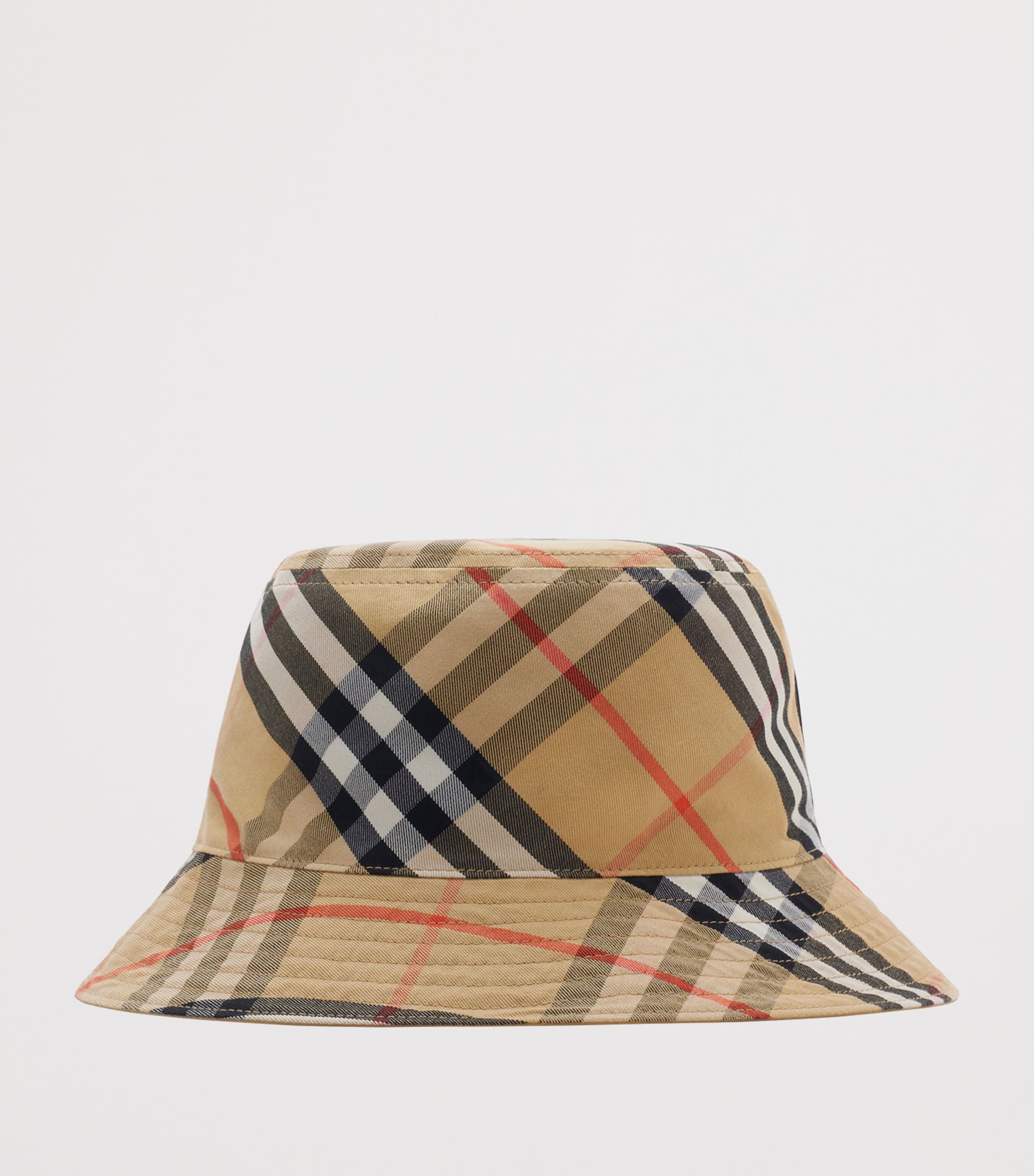 Burberry Black Gabardine Reversible Bucket Hat | Harrods US