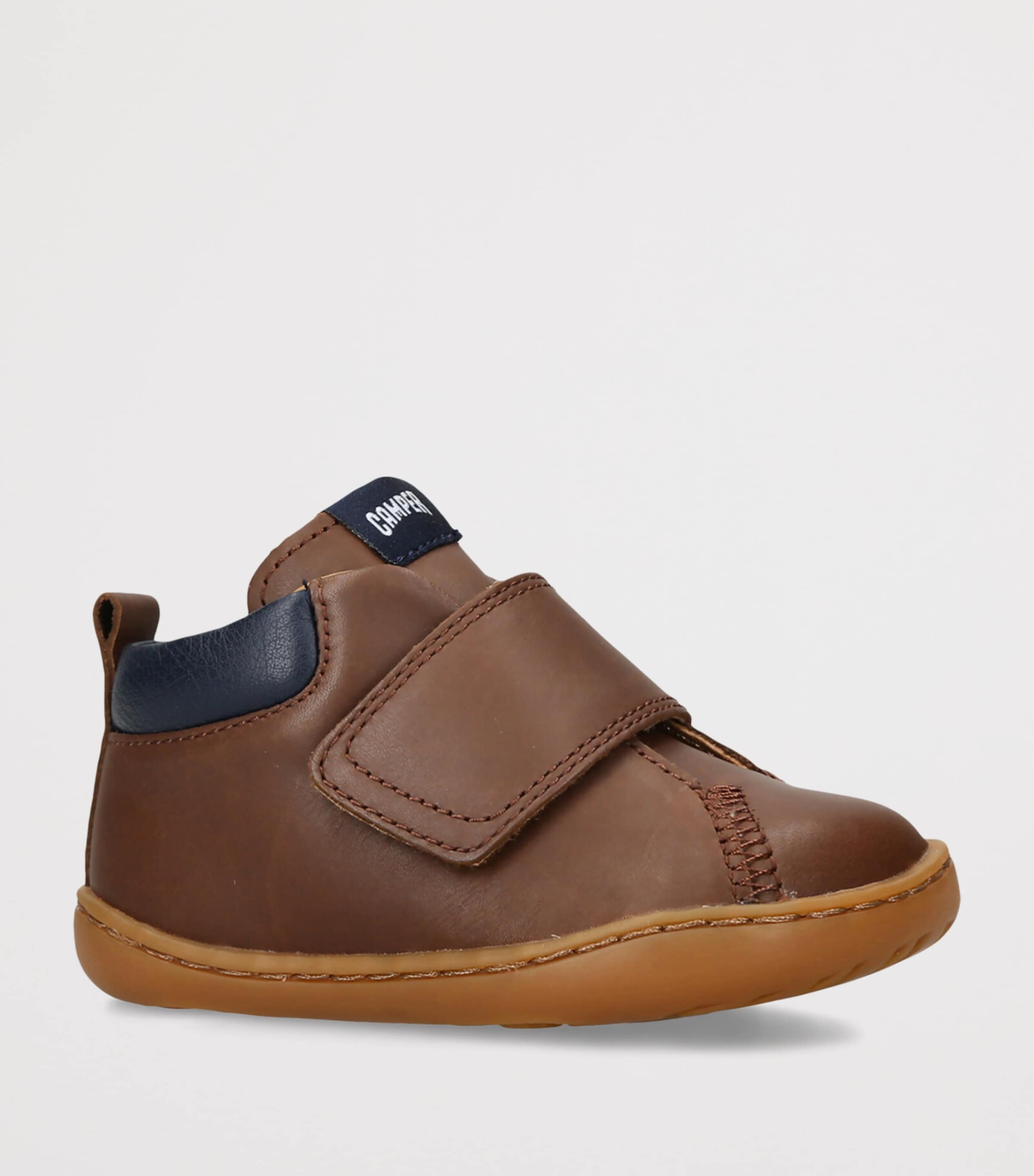 Camper Leather Peu Ankle Boots Brown/oth Image 2