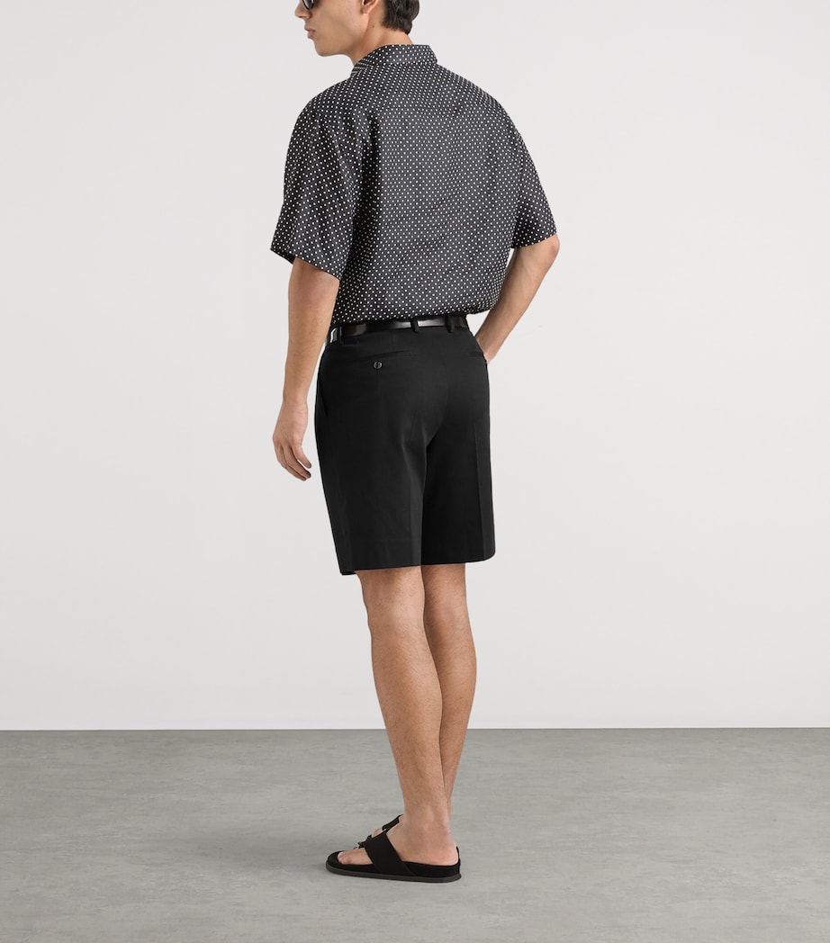 Dolce&Gabbana Mens Linen Polka Dot Asymmetric Shirt Pois Piccolo F Image 3