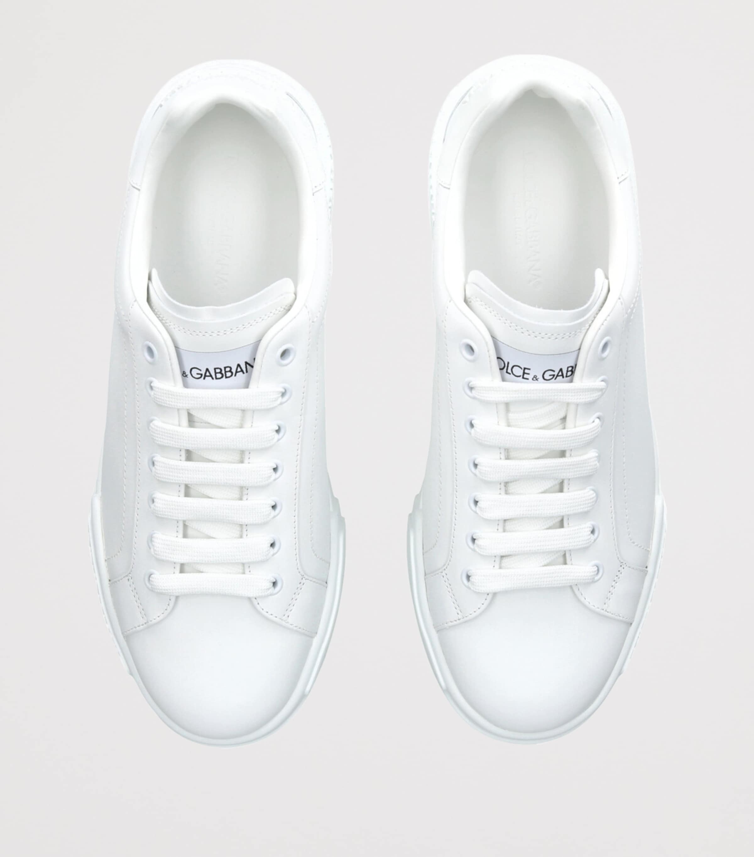 Leather Portofino Sneakers WHITE Image 4