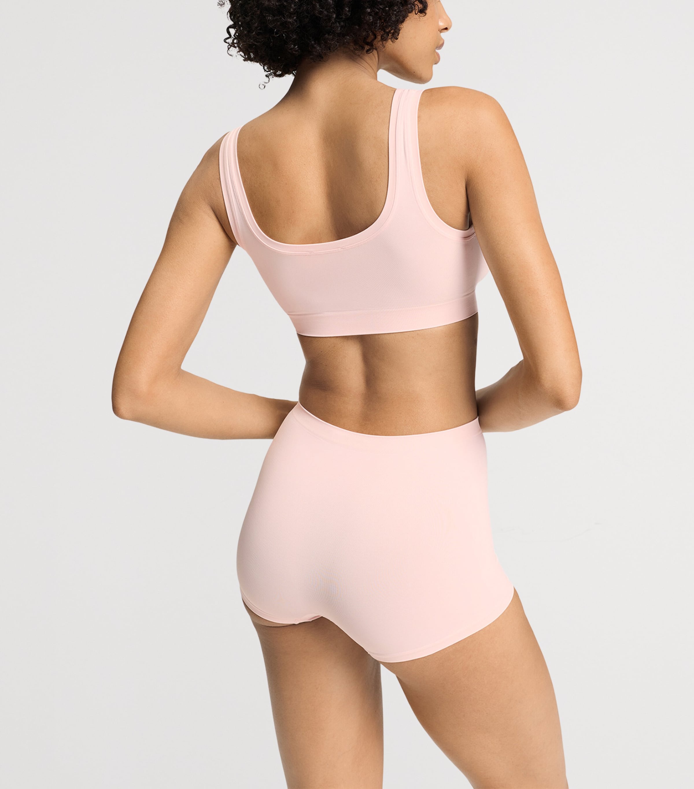 Hanro Womens Touch Feeling Padded Crop Top Rosewater Image 5