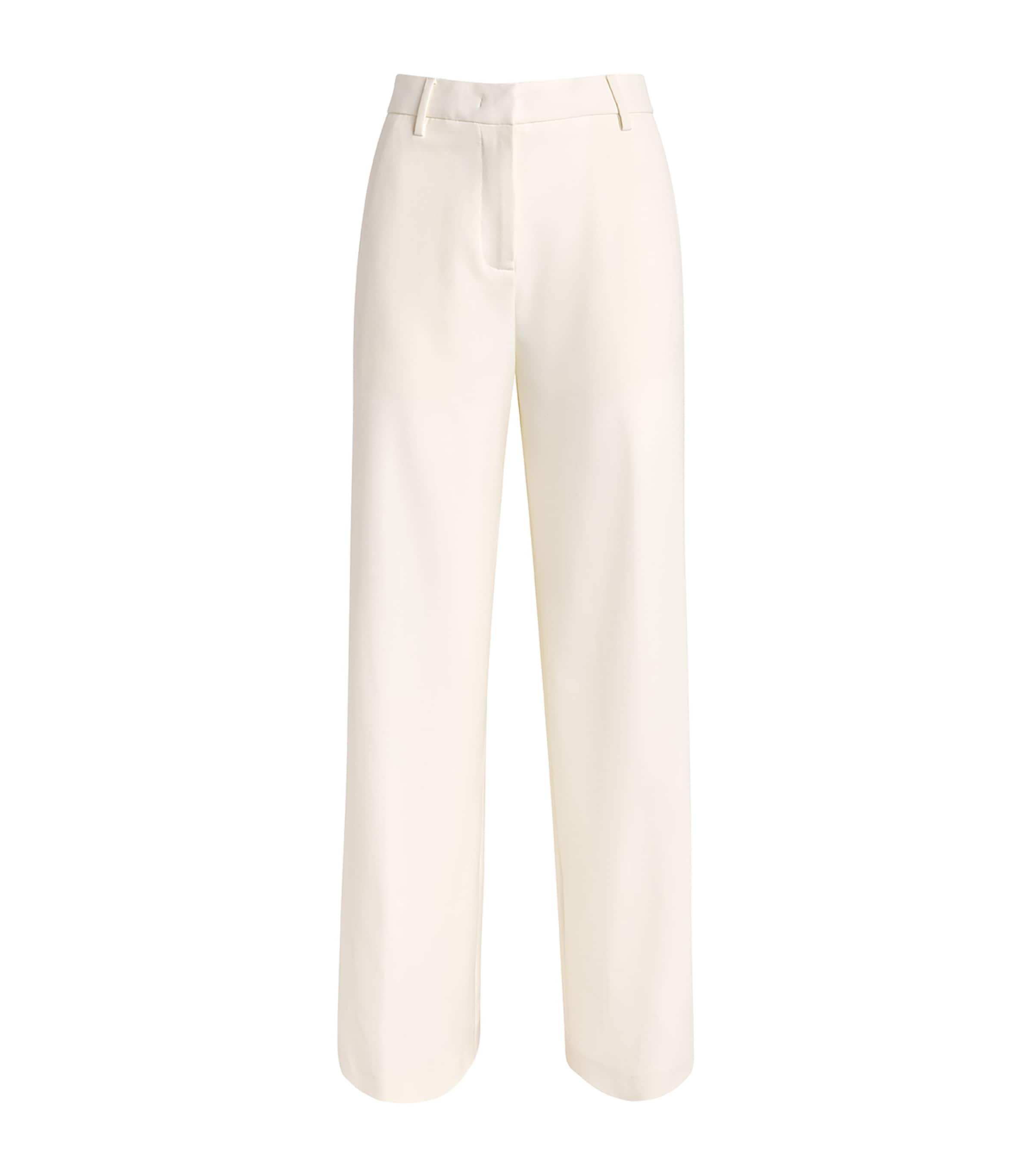 Fabiana Filippi Womens Crepe Tailored Trousers Burro Image 1