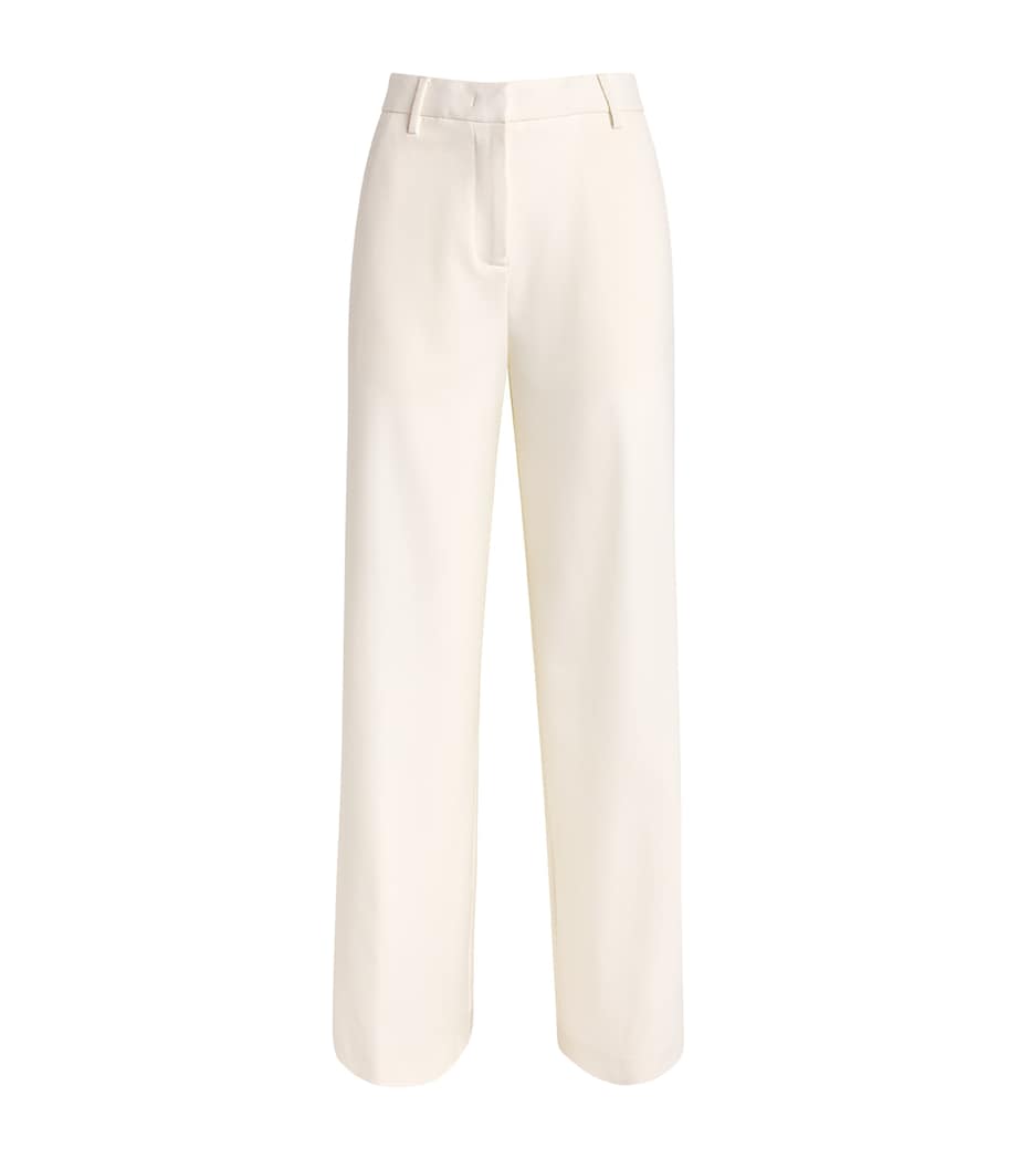Fabiana Filippi Womens Crepe Tailored Trousers Burro Image 1