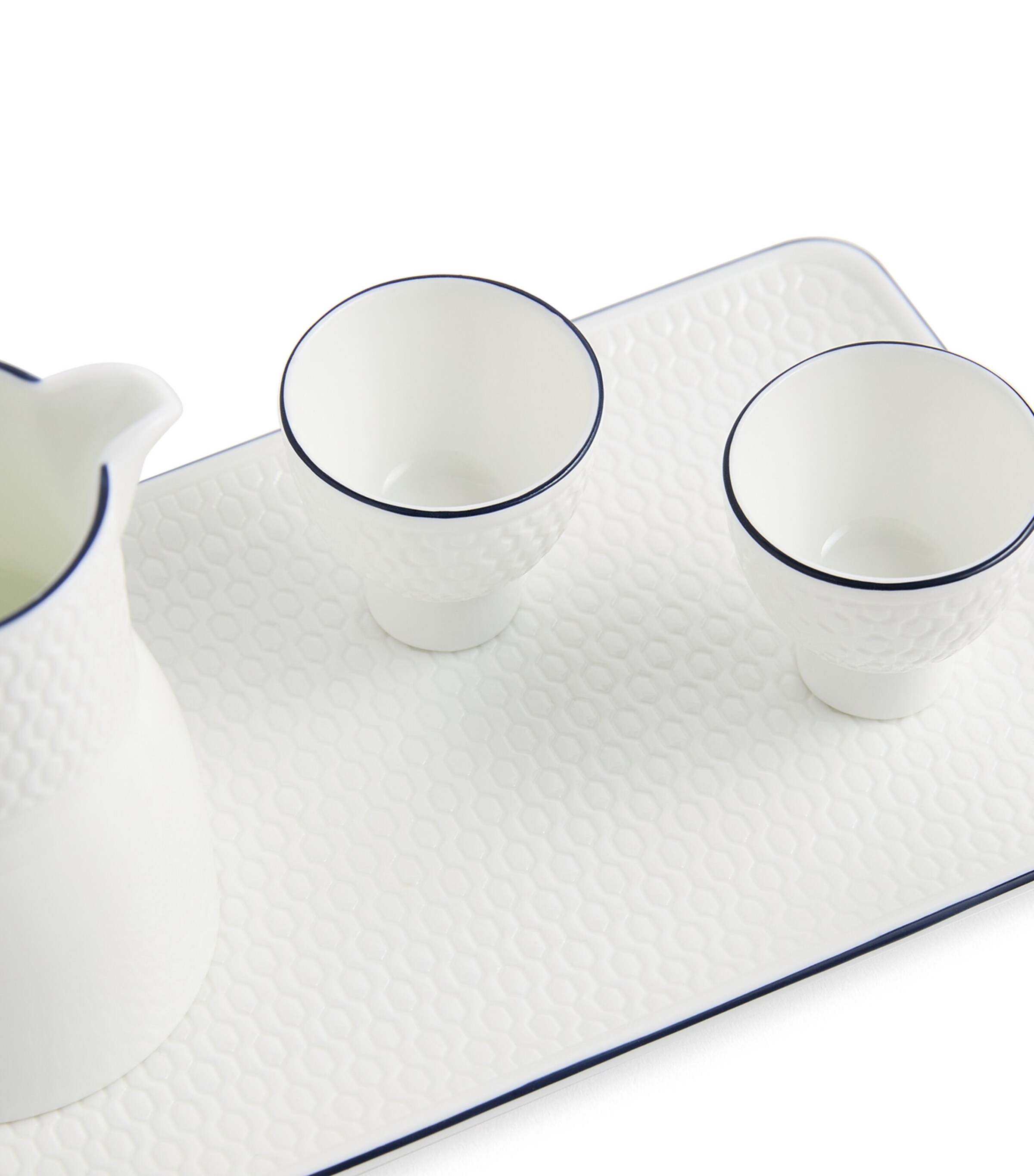 Fine Bone China Gio Baijiu Jug and Cups Set WHITE Image 4