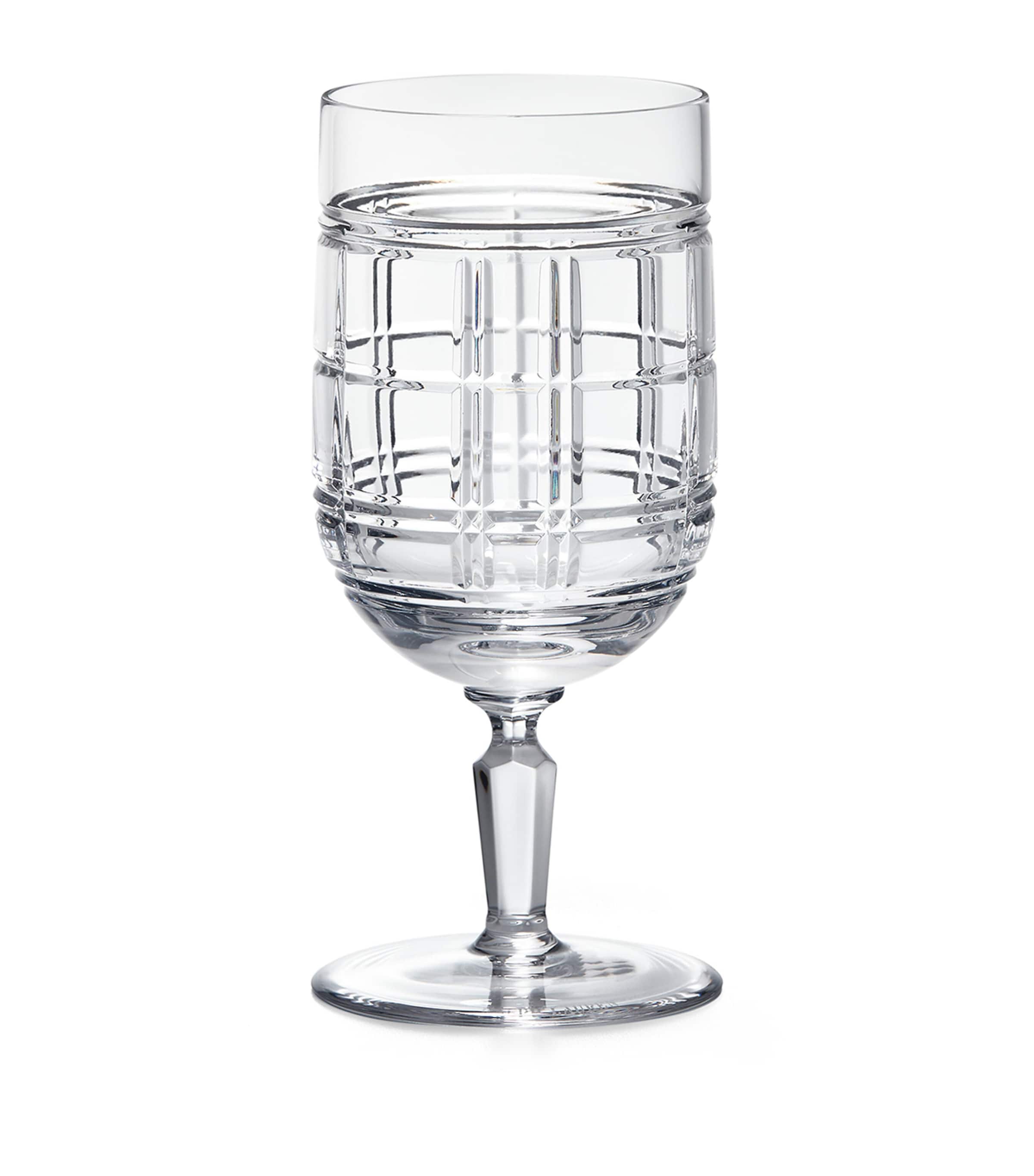 Polo Ralph Lauren Hudson Plaid Iced Beverage Glass In Clear