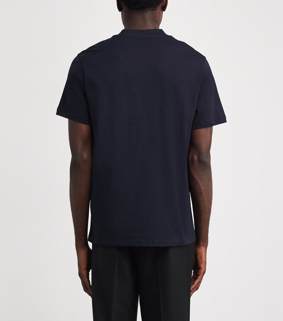 Cotton Rubberised Logo T-Shirt MIDNIGHT BLUE Image 4