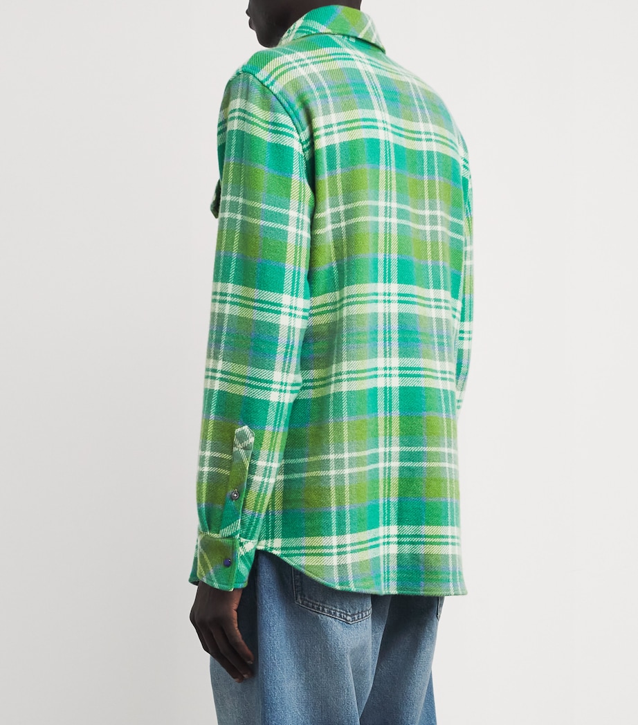 Cashmere Plaid Shirt LAPIS LAZULI Image 4