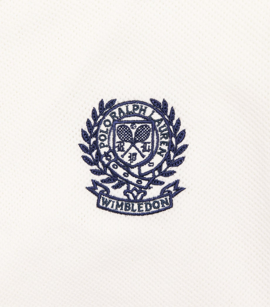 Polo Ralph Lauren Mens x Wimbledon Cotton Mesh Polo Shirt Deckwash White Image 6