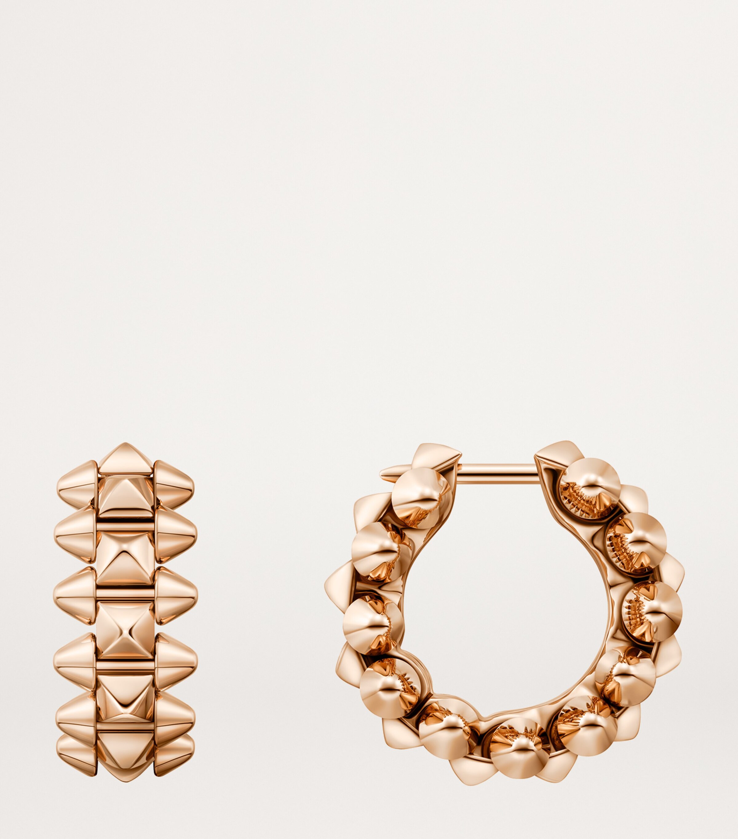 Cartier rose gold hoop earrings discount