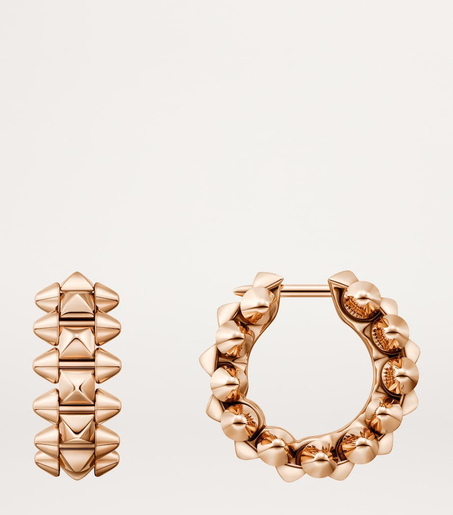 Small Rose Gold Clash de Cartier Hoop Earrings ROSE GOLD Image 2