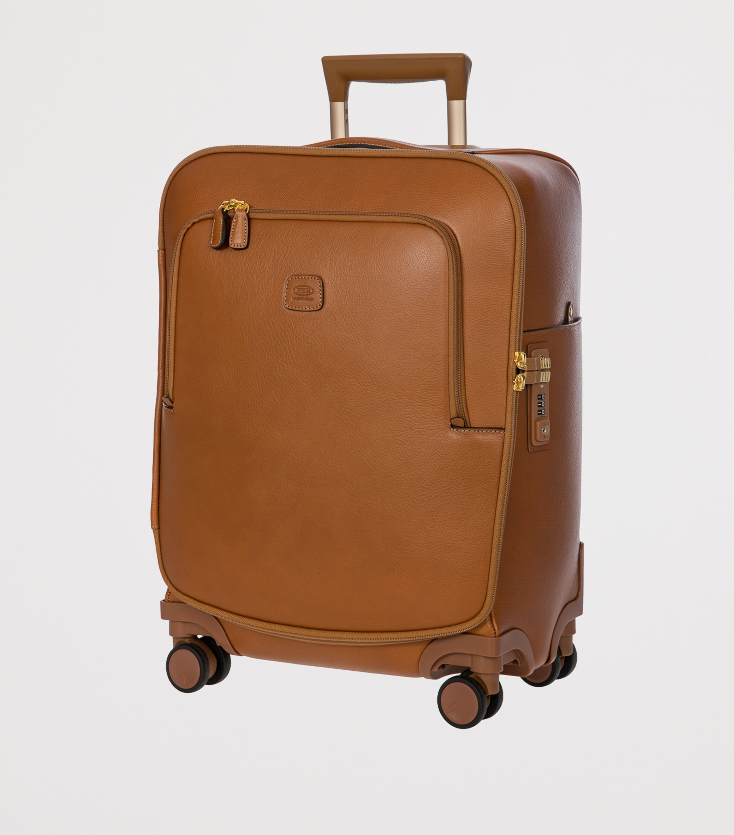 Leather Life Pelle Suitcase (55cm) TAN Image 6