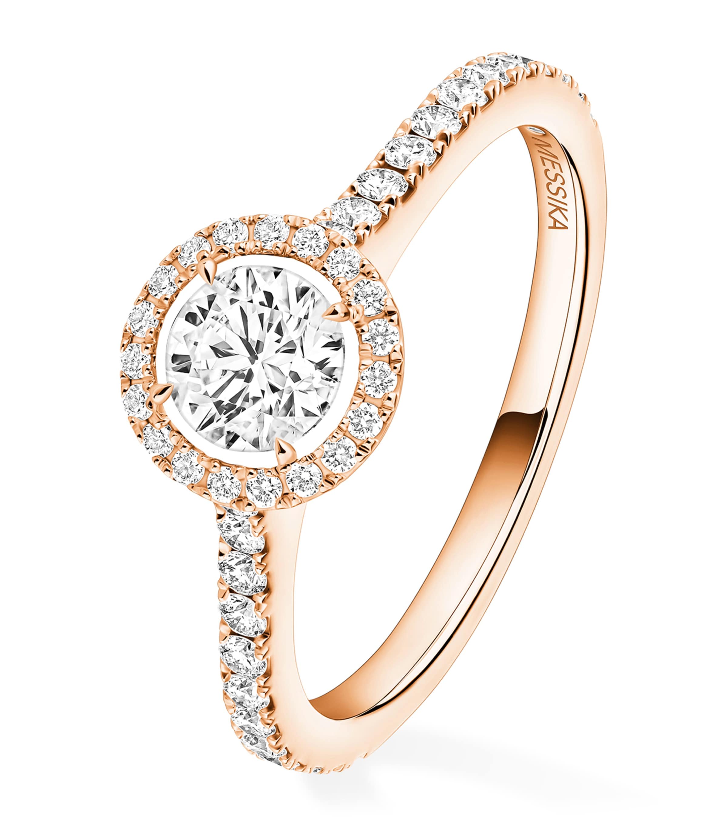 Messika Joy Pink Gold and Diamond Ring Pink Gold Image 1