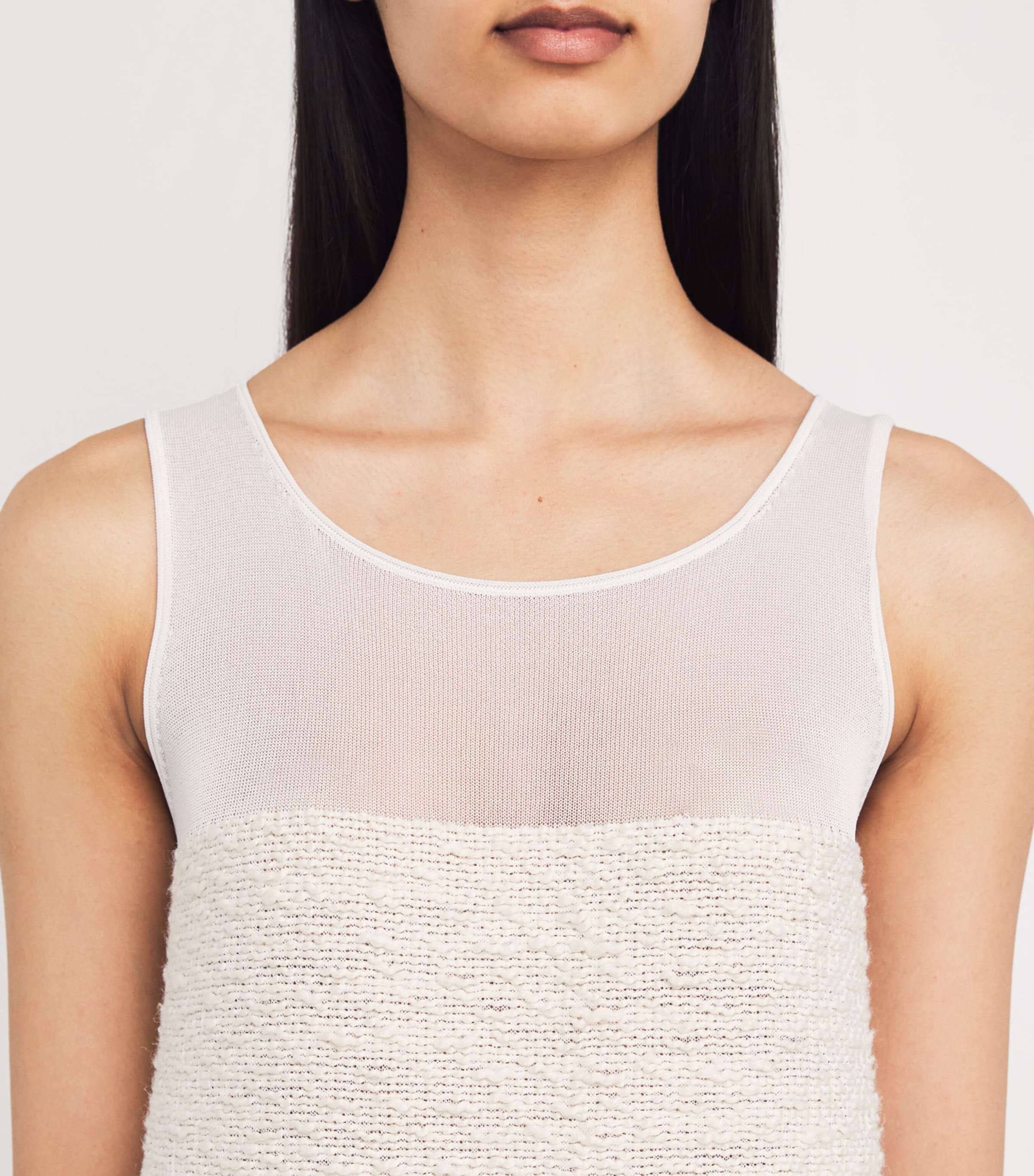 Knitted Miriele Midi Dress 101 IVORY Image 4