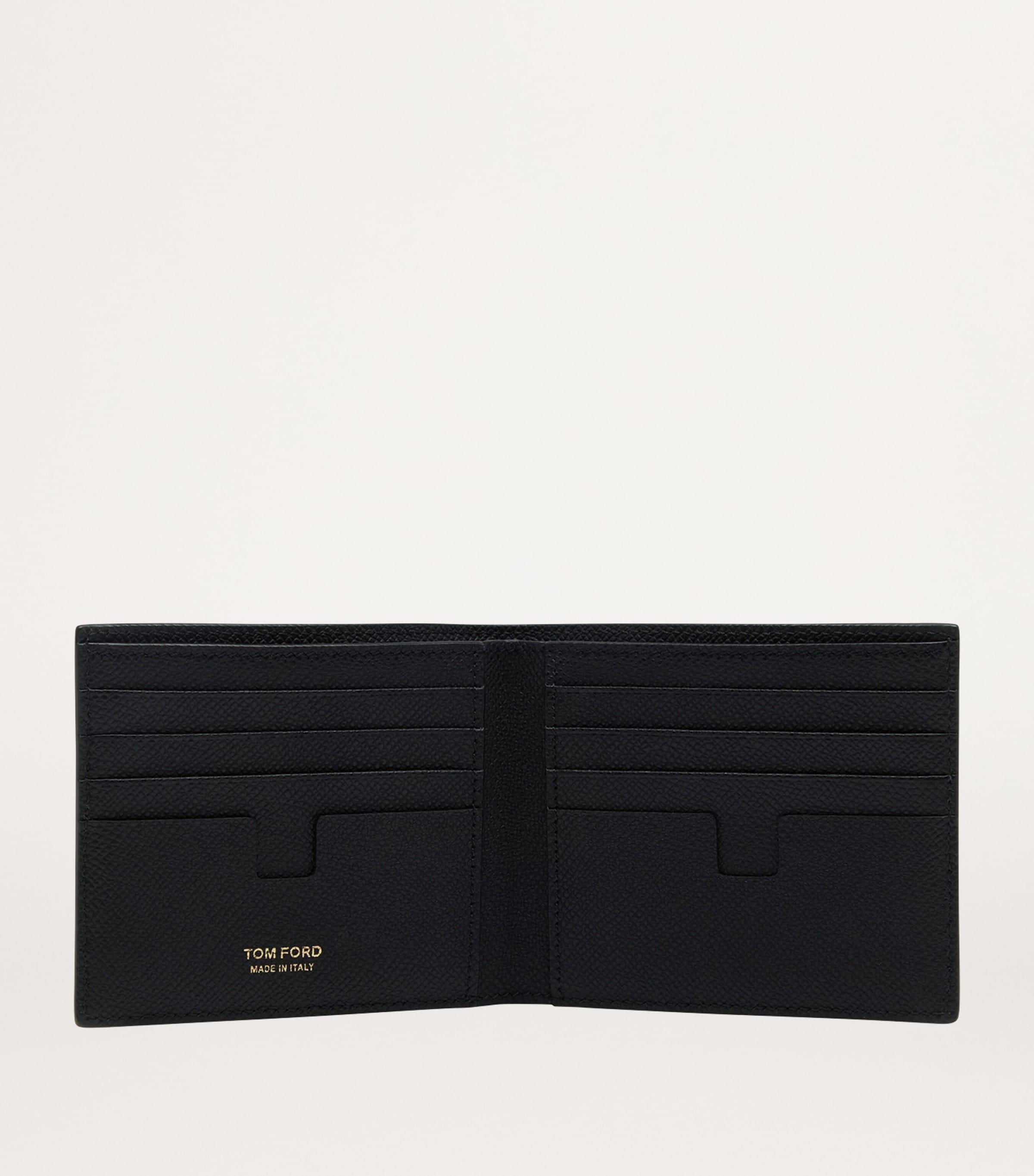 TOM FORD Leather T-Line Classic Bifold Wallet | Harrods US