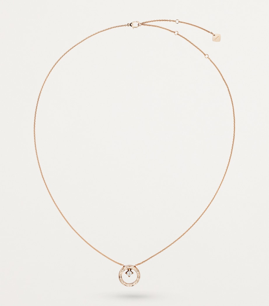 Beige Gold and Diamond Coco Crush Necklace BEIGE Image 4