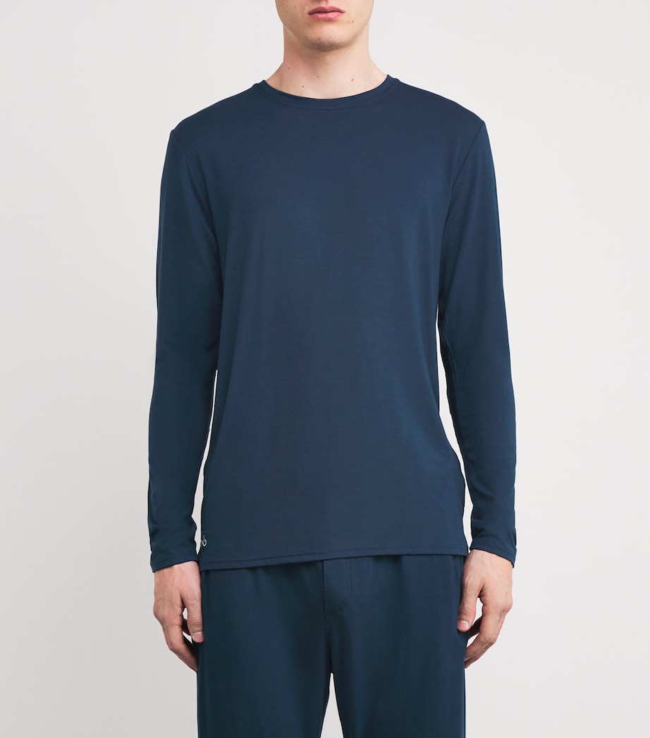 Jersey Cruise Elbow-Patch T-Shirt NAVY/STRIPE Image 3