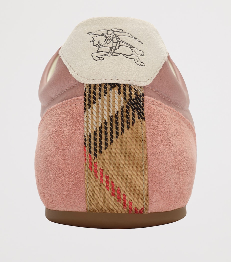 Burberry Leather Knight Runner Sneakers Duskyrose Dovebeige Image 6