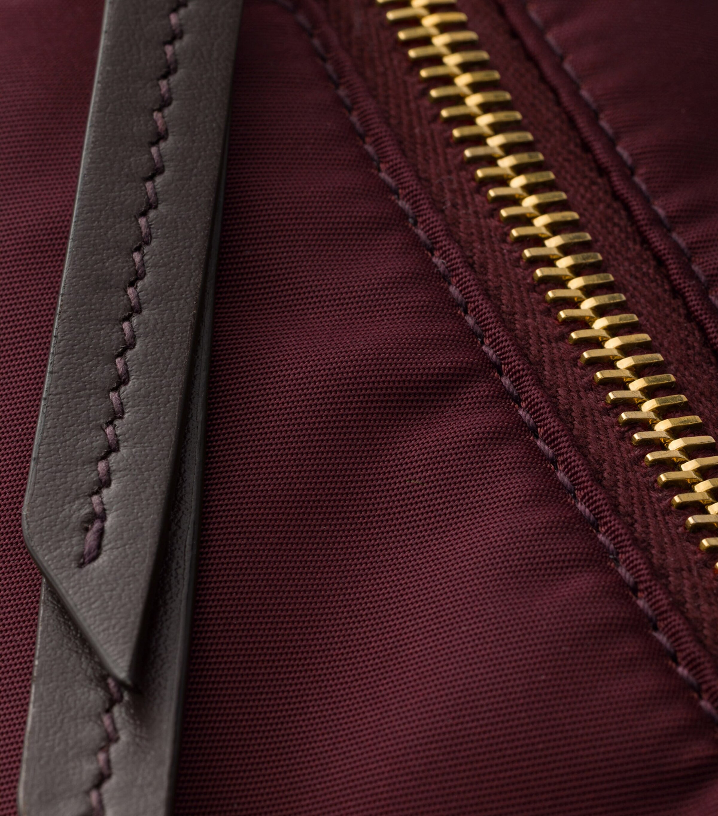Prada Small Re-Nylon & Leather Explore Bag Burgundy Image 6