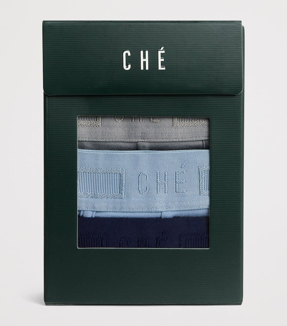 Logo Boxer Trunks (Pack of 3) MIX SEA-NV/ BL/ GRY Image 4