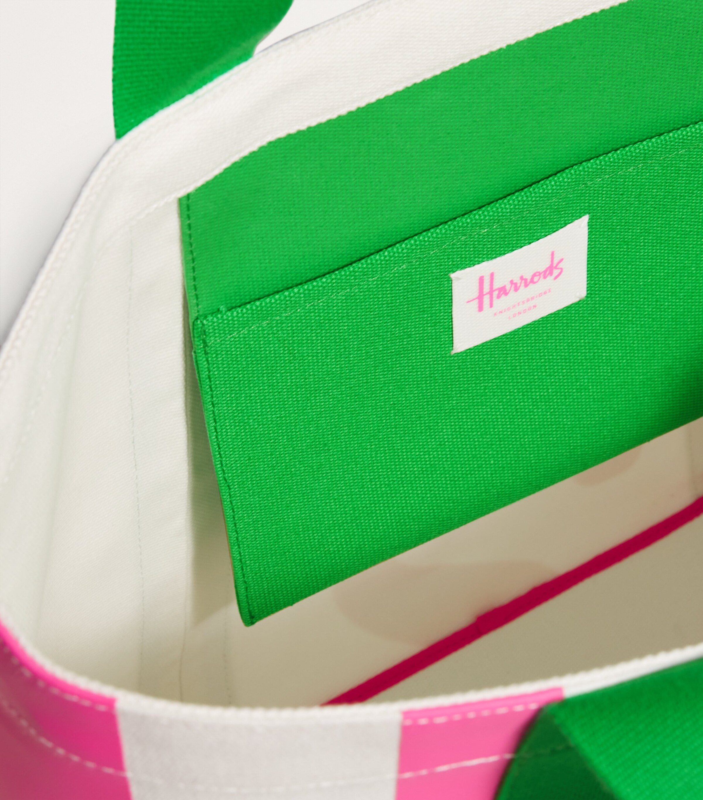 Medium Cotton Logo Tote Bag PINK Image 7