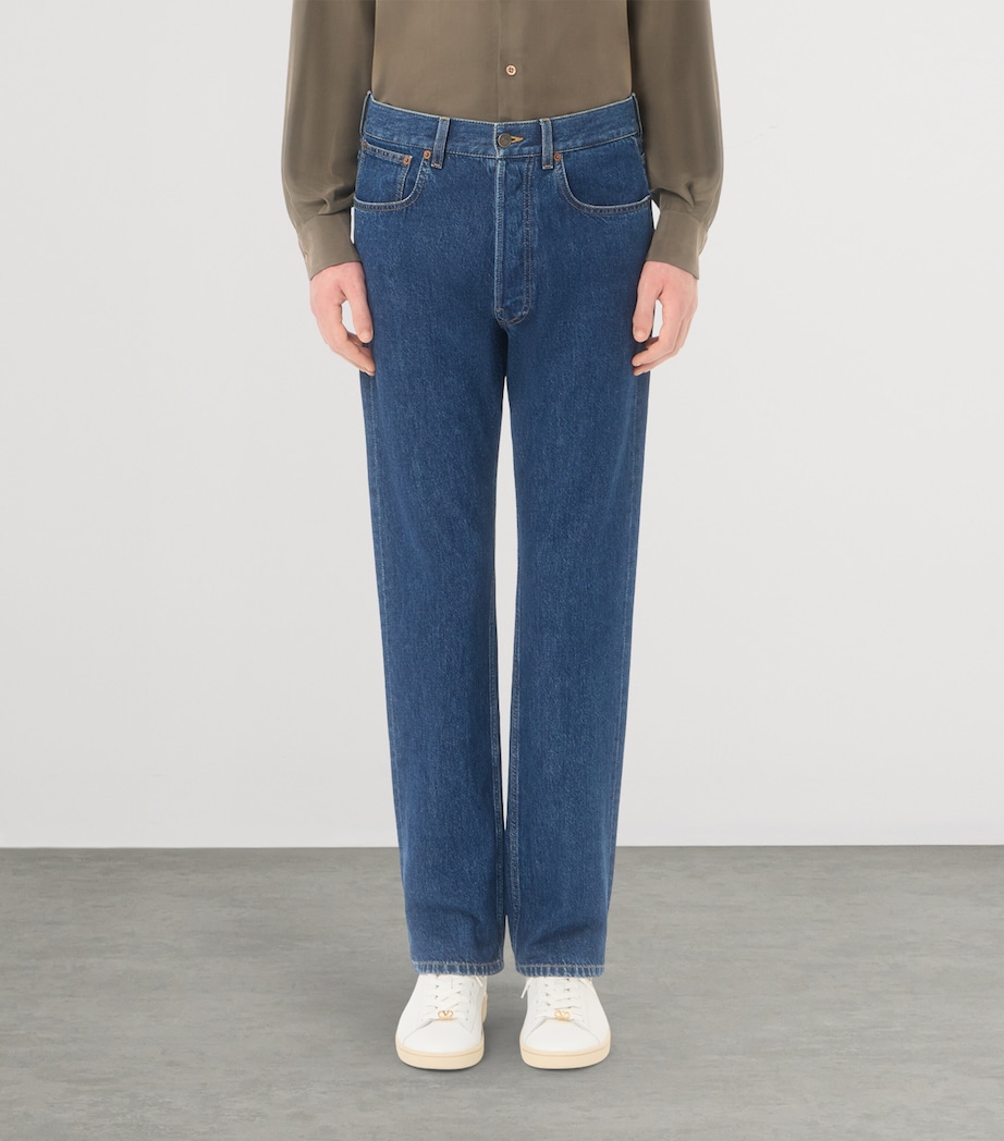Valentino Mens VGold Straight Jeans Image 3
