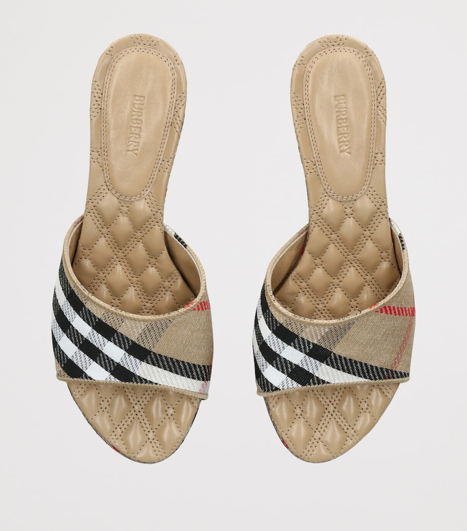 Check Sloane Mules 45 BEIGE COMB Image 4