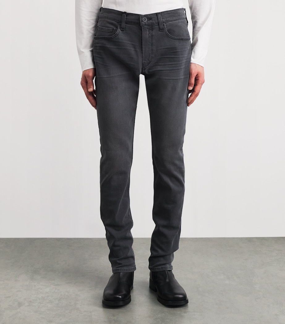 PAIGE Mens Lennox Slim Jeans Sheldon Grey Image 4