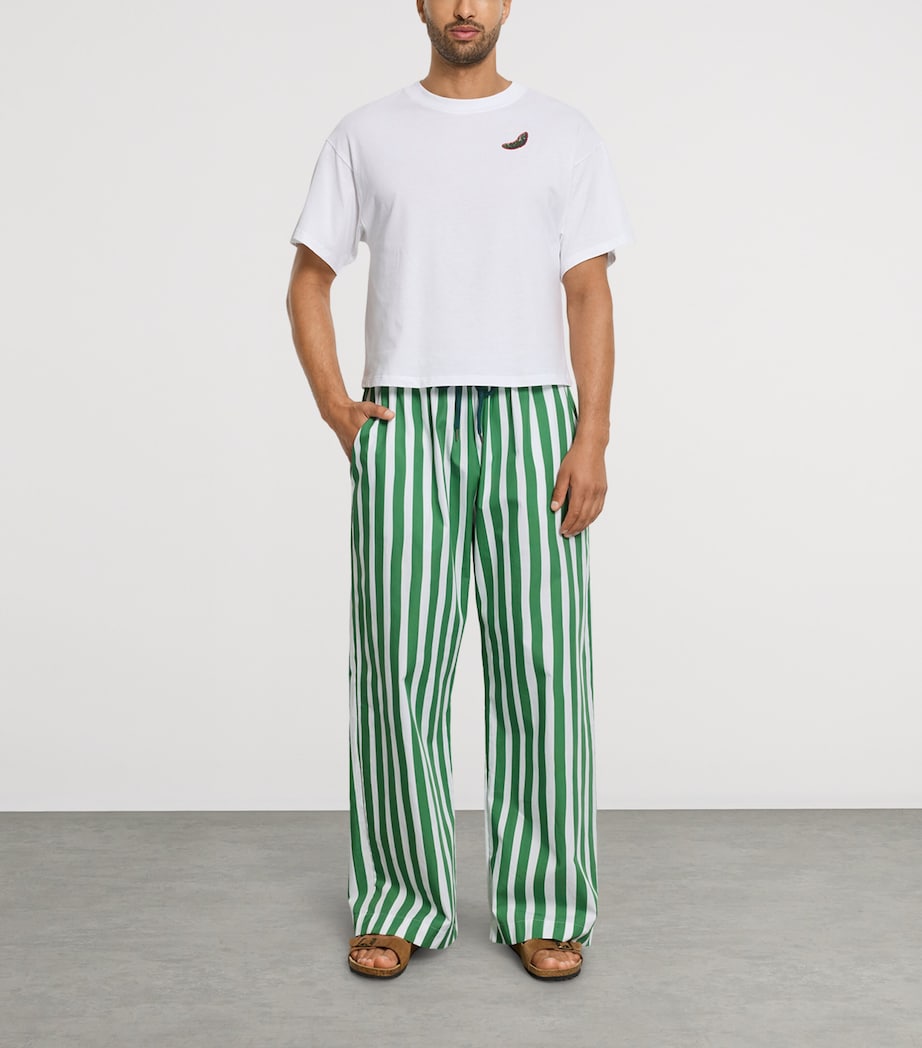 Hanro Womens x Charlotte Adam Stripe Lounge Trousers Souvenir Stripes Image 4