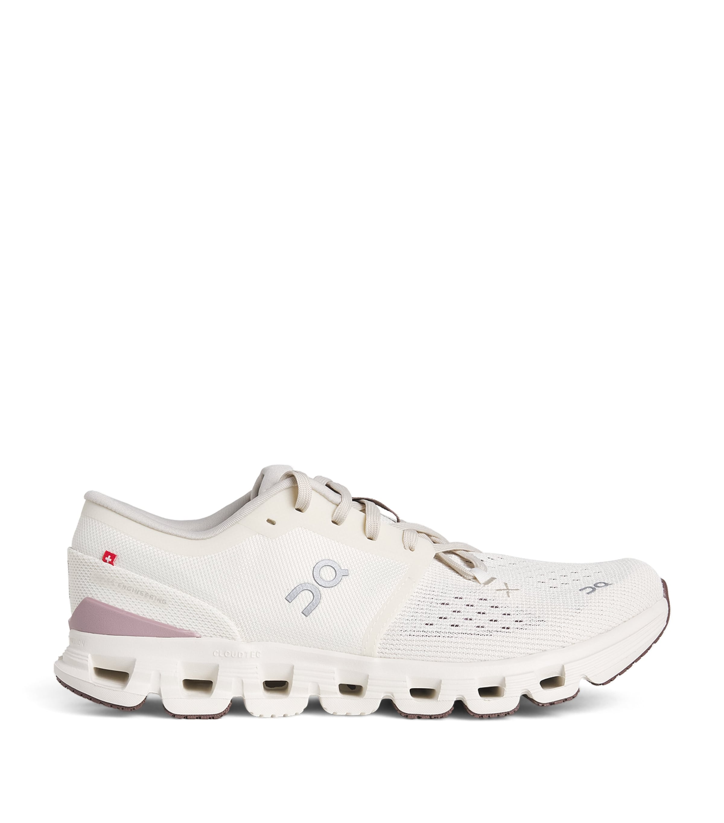 On Womens Cloud X 4 Trainers Ivory | Heron Image 1