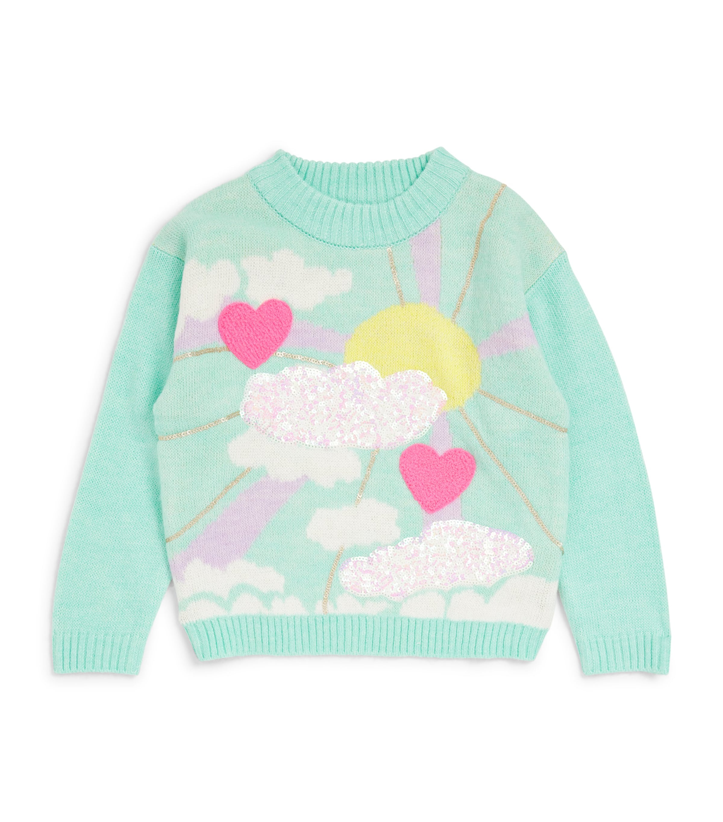 Shop Billieblush Sky Sweatshirt In Green