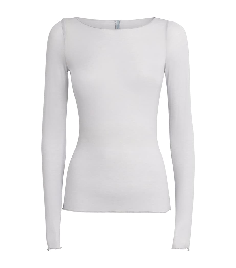 Modal-Blend Boat-Neck T-Shirt MIST Image 1