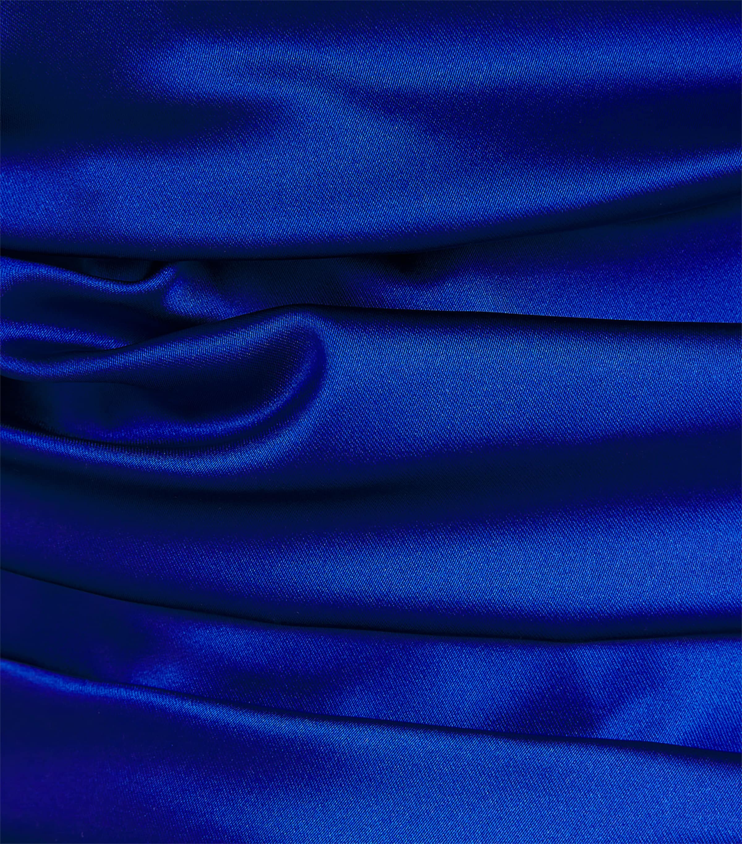 Talbot Runhof Womens Stretch-Satin Gathered Column Gown Royal Image 6