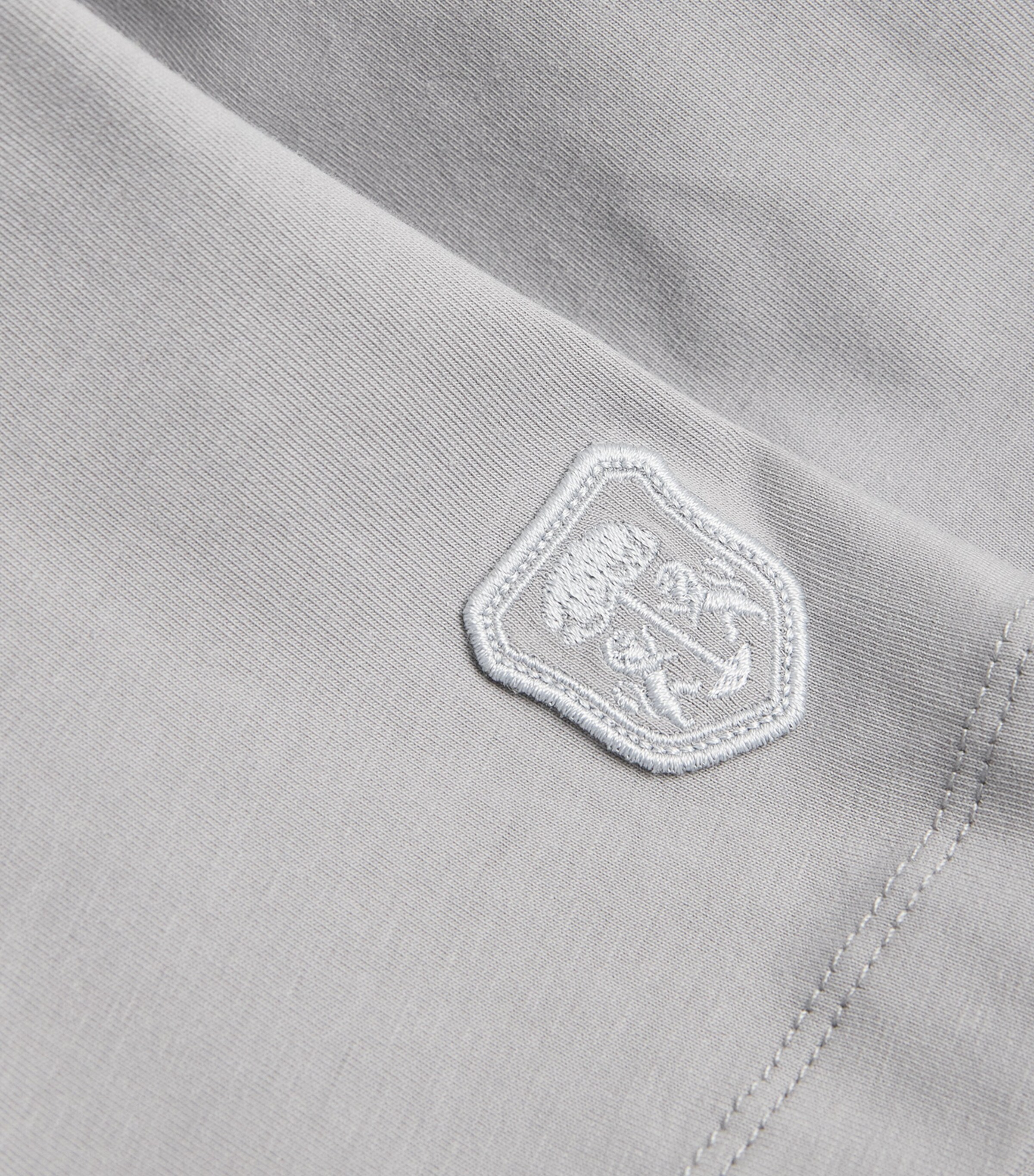 Corneliani Mens Stretch-Cotton T-Shirt Gry Pc Dye Pearl Image 5