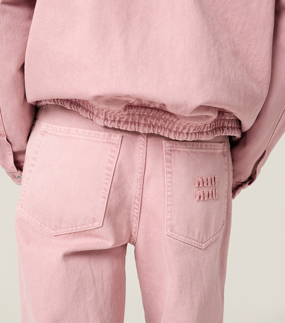 High-Rise Straight Jeans F0028 Image 5