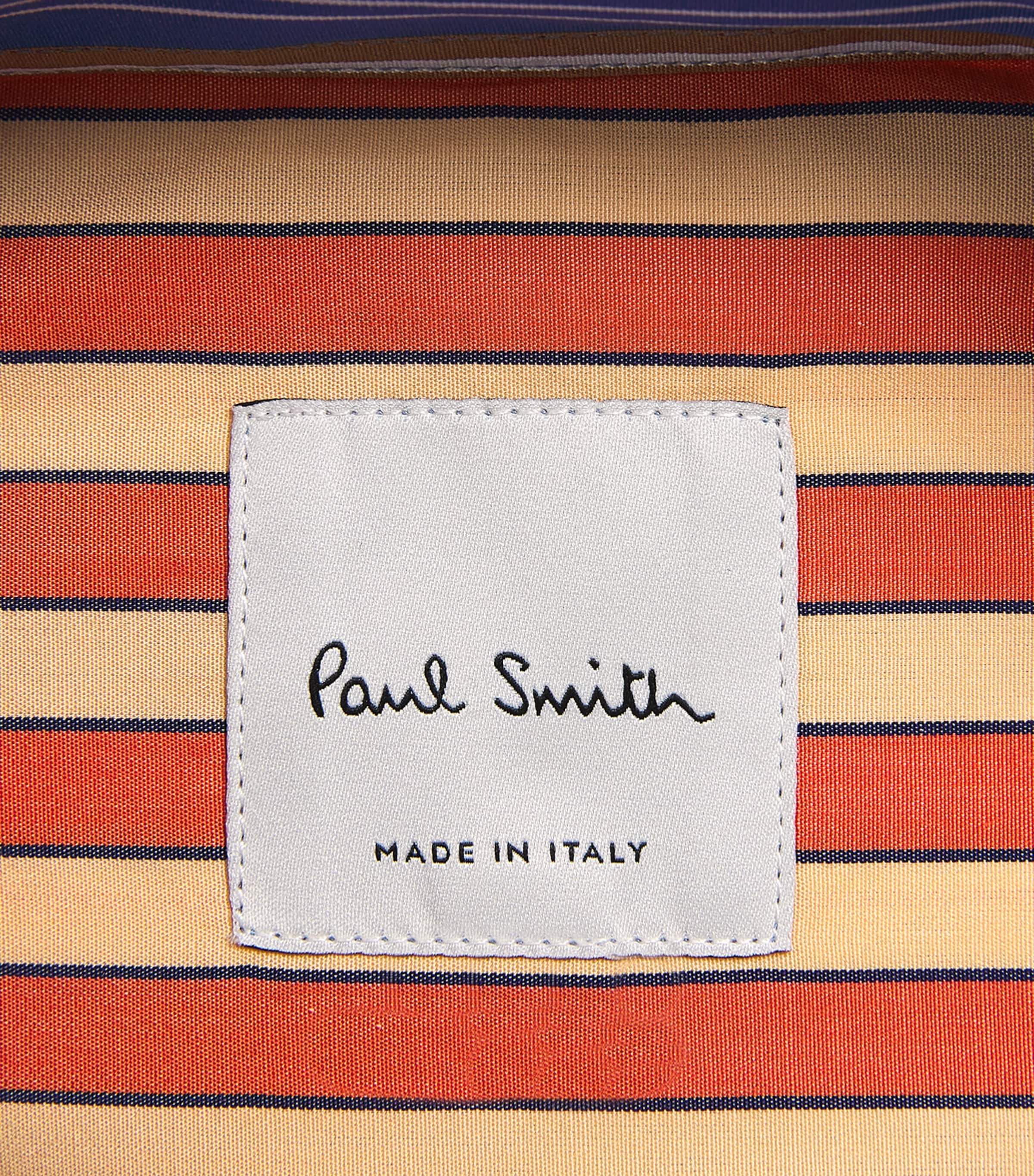 Paul Smith Mens Cotton Stripe Mix Up Shirt Image 6