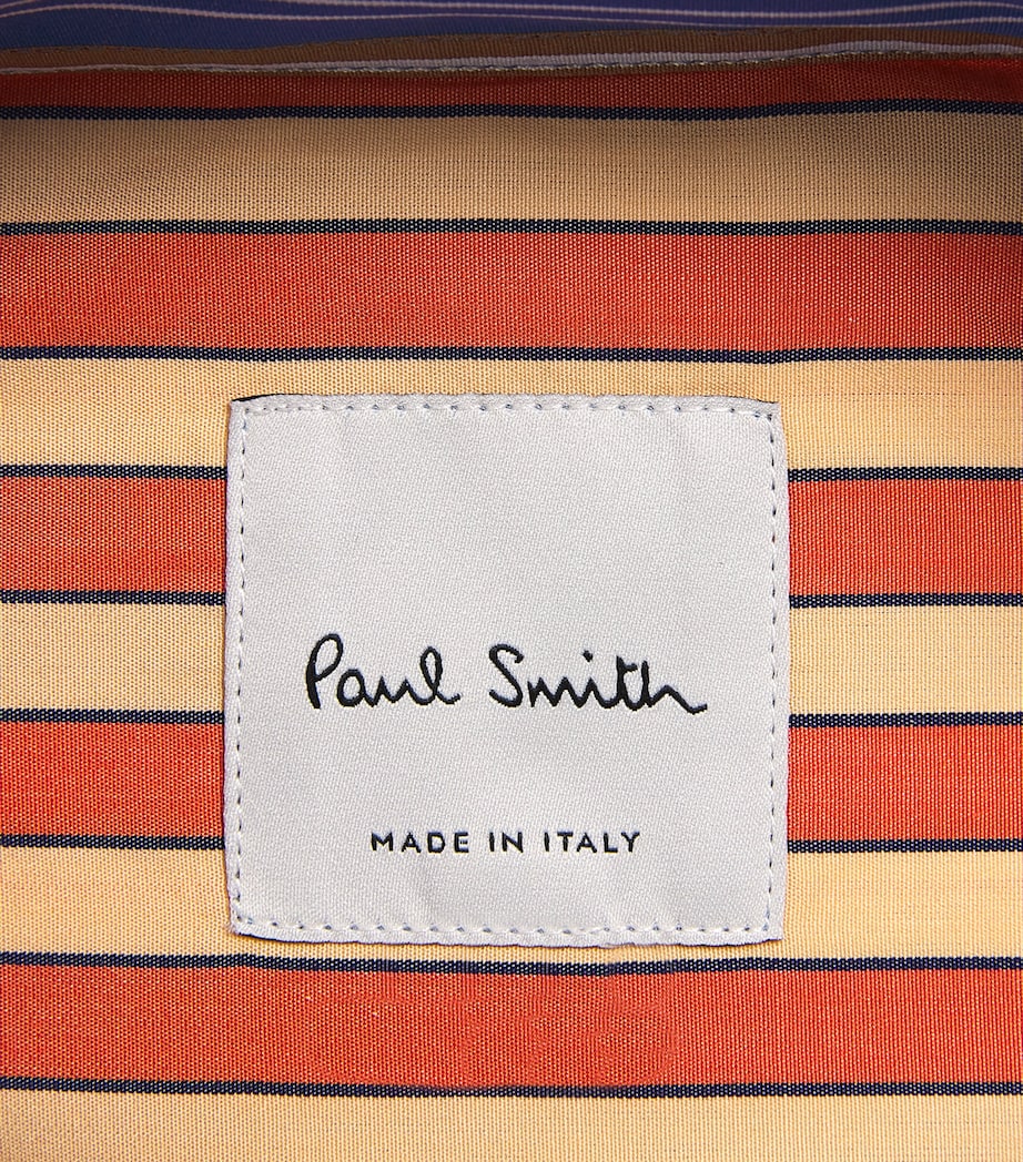 Paul Smith Mens Cotton Stripe Mix Up Shirt Image 6