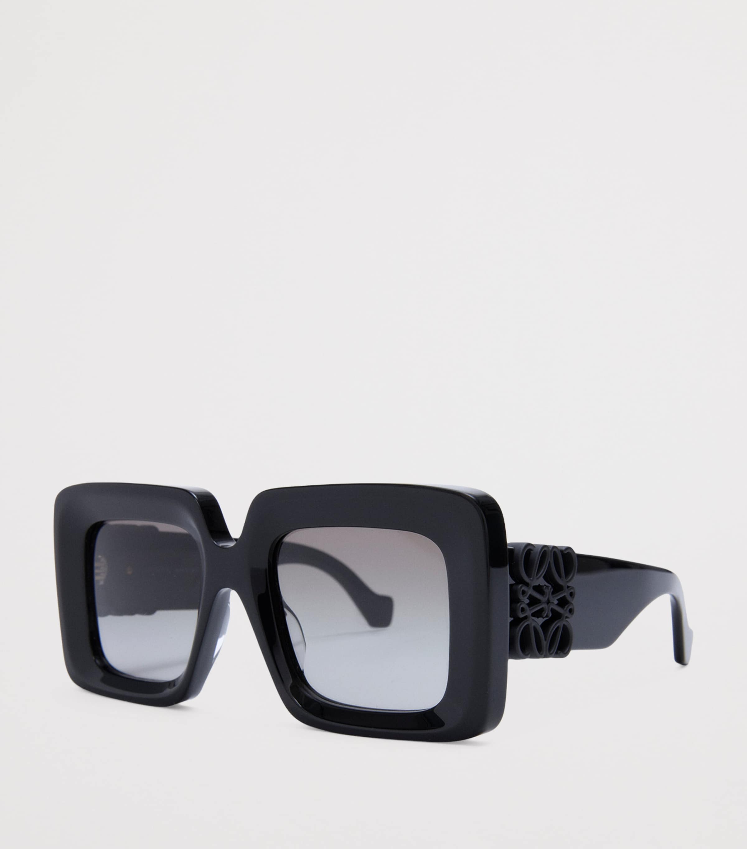 Bevelled Square Sunglasses BLACK Image 2