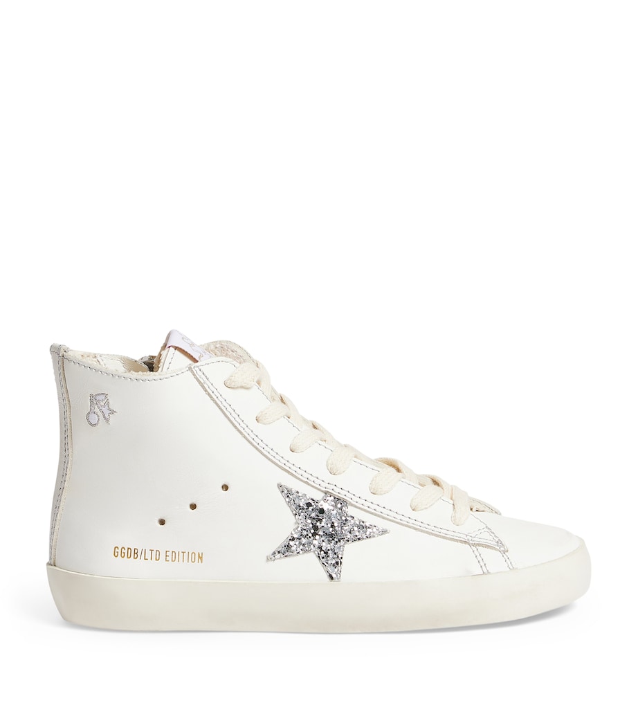 x Golden Goose Leather High-Top Sneakers BLANC Image 1