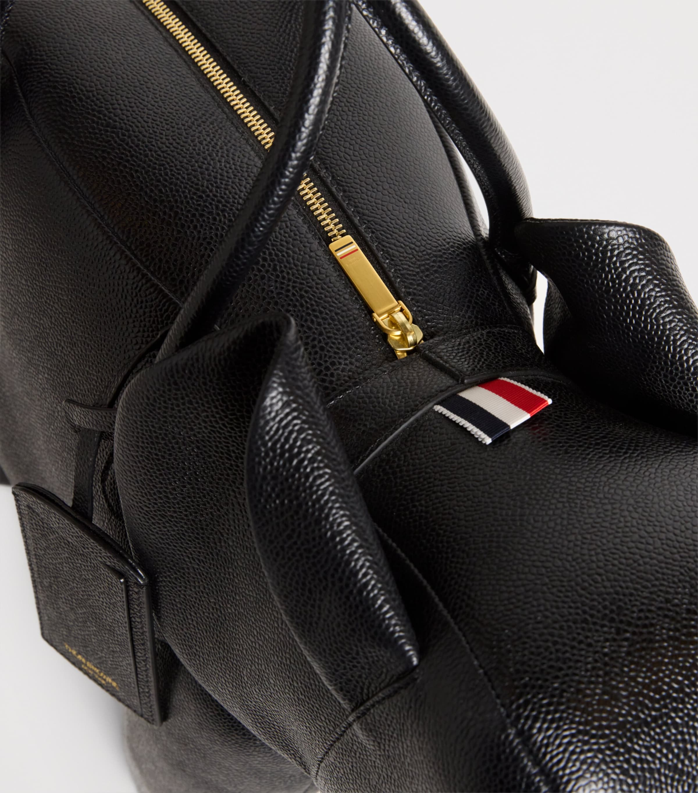 Thom Browne Leather Elephant Top-Handle Bag Black Image 4